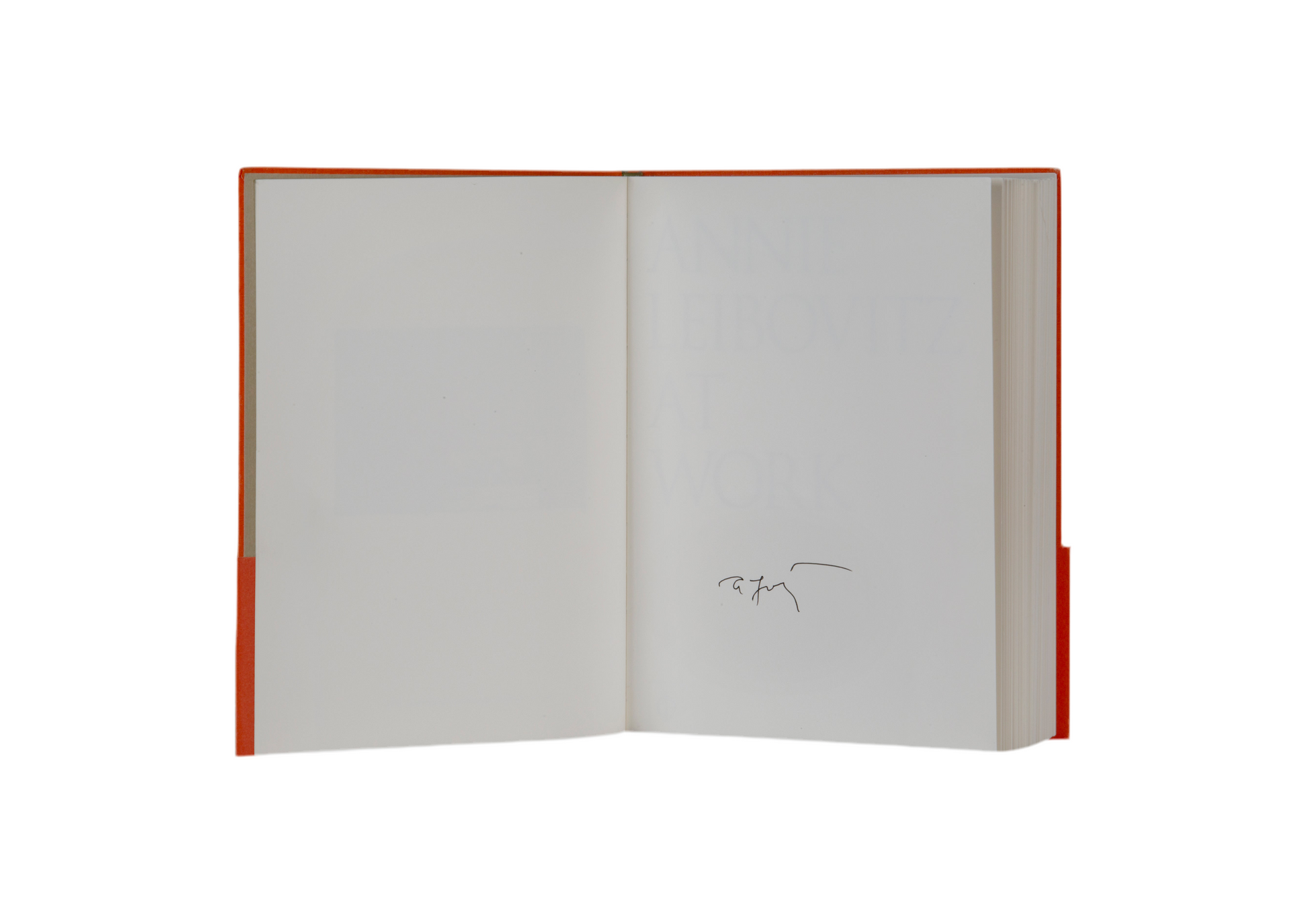 ანიე ლაიბოვიცი Annie Leibovitz At Work, ხელმოწერილი