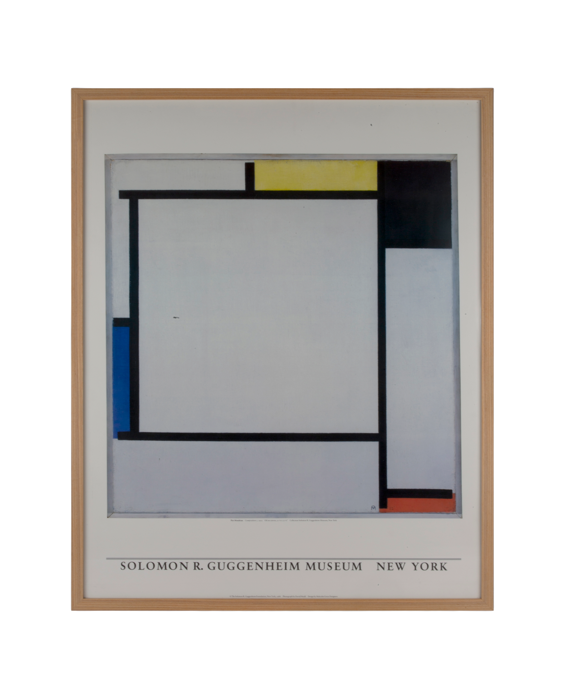 მონდრიანი 1986 გუგენჰაიმი გამოფენის პოსტერი