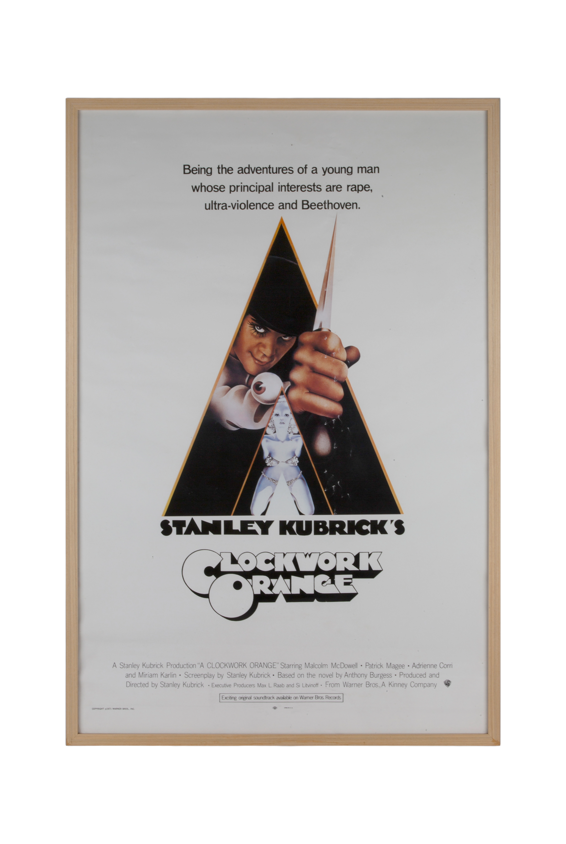 სტენლი კუბრიკი მექანიკური ფორთოხალი, 1971 პოსტერი