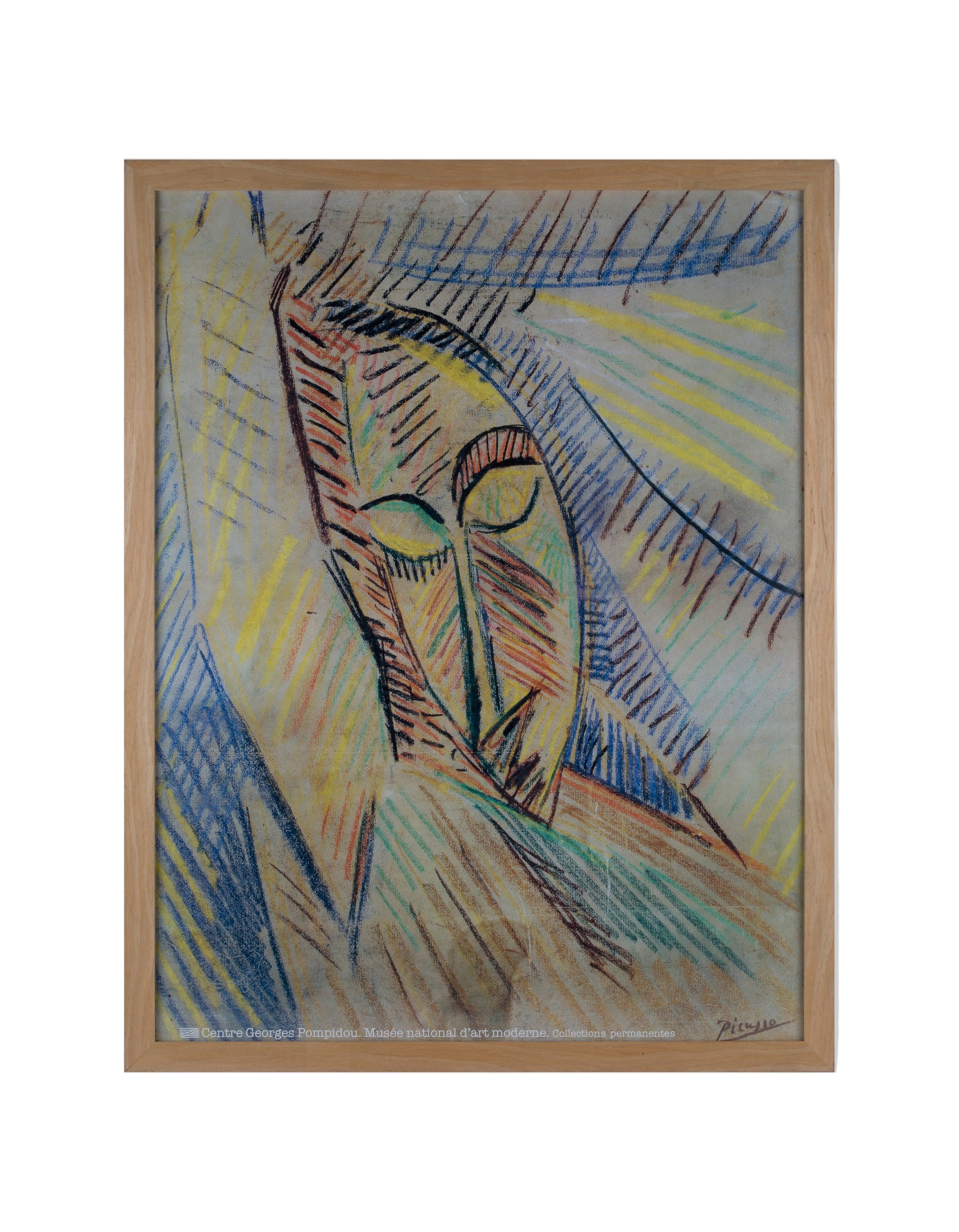 პიკასო პომპიდუს გამოფენის პოსტერი 1987 Tête de Femme